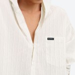 Striped Hooded Long-Sleeve Shirt